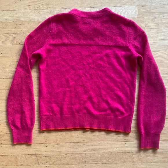 Rag & Bone Fuchsia Cashmere Sweater - Picture 2 of 4